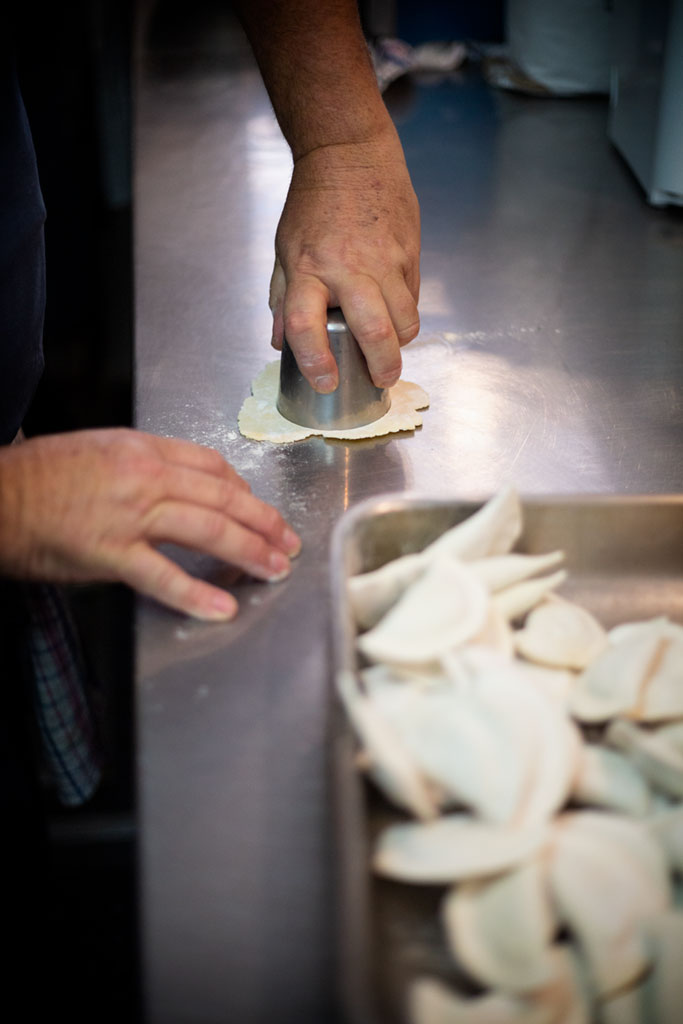 One of Aldo's signature dish is hand made Ravioli.