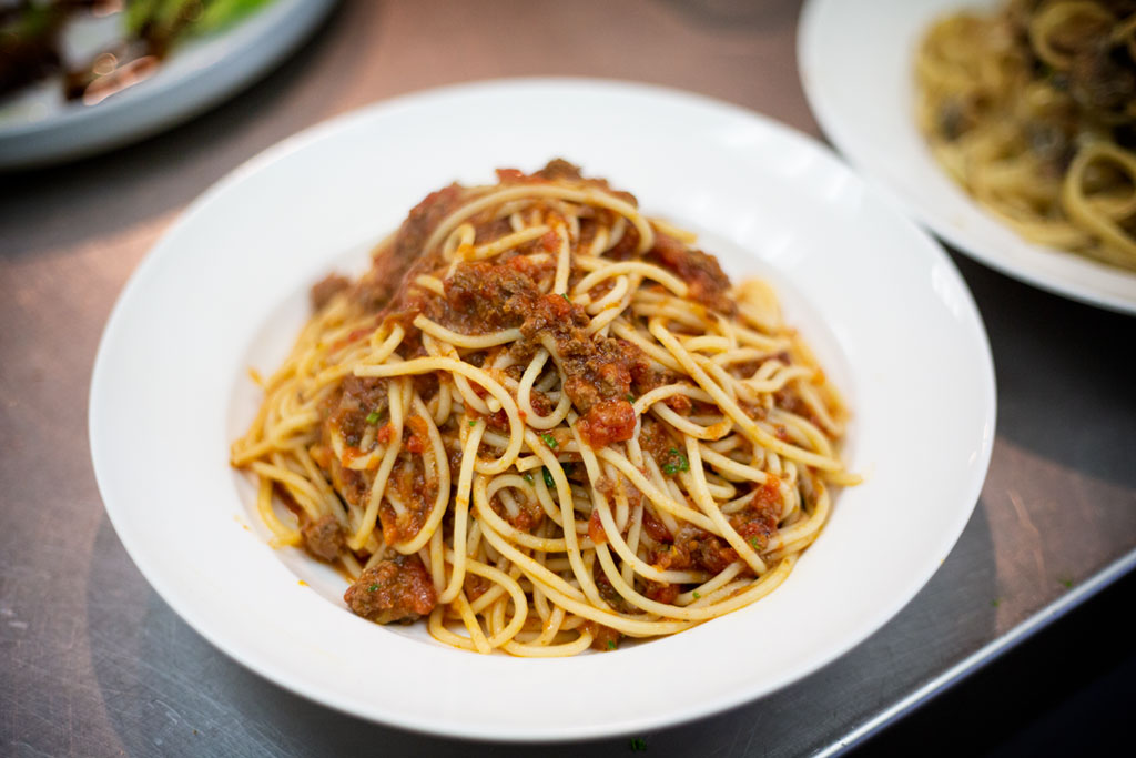 Spaghetti Bolognese with Aldo's special meat sauce